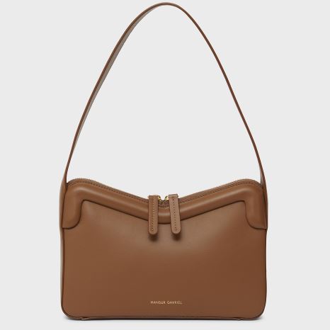Torebka Bagietka Damskie Mansur Gavriel M Frame Baguette Brązowe | 394-VHIXAG