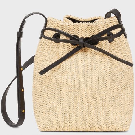 Torebka Bucket Bag Damskie Mansur Gavriel Mini Beżowe | 047-FVQWIB