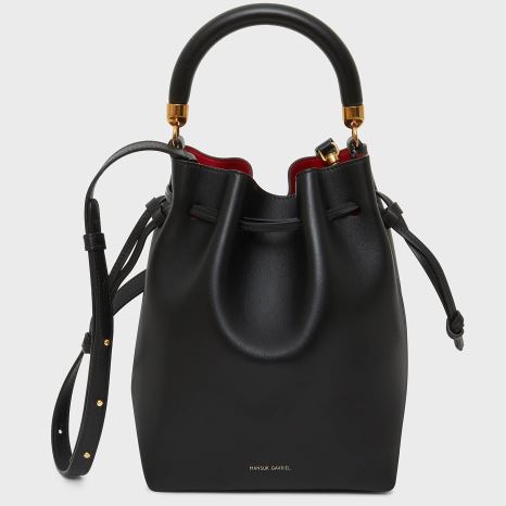Torebka Bucket Bag Damskie Mansur Gavriel Movimento Mini Czarne | 064-TIDZKQ