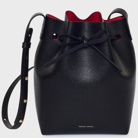 Torebka Bucket Bag Damskie Mansur Gavriel Mini Czarne | 290-KRACBT