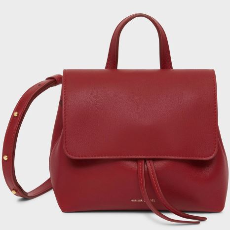 Torebka Bucket Bag Damskie Mansur Gavriel Mini Soft Lady Czerwone | 364-KJIBAF