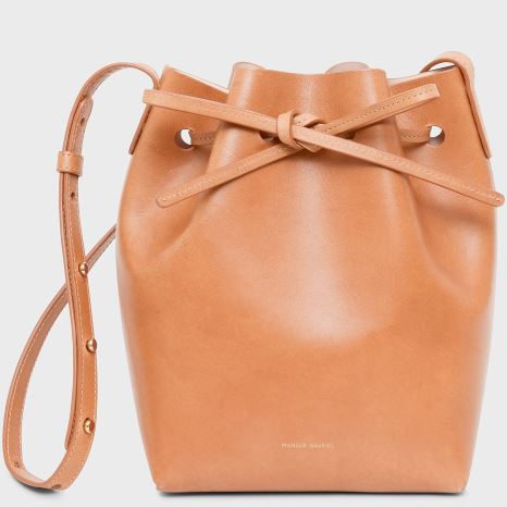 Torebka Bucket Bag Damskie Mansur Gavriel Mini Głęboka Brązowe | 706-LSVUTE
