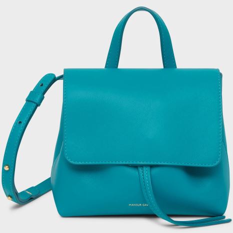 Torebka Bucket Bag Damskie Mansur Gavriel Mini Soft Lady Turkusowe | 758-XBYJLZ