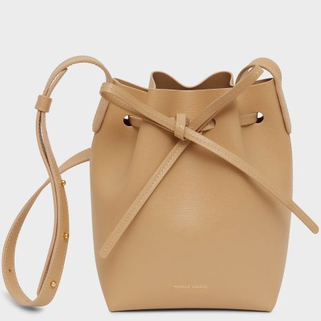 Torebka Bucket Bag Damskie Mansur Gavriel Mini Mini Głęboka Brązowe | 965-DQEVKW